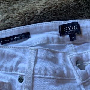 NYDJ white denim pants